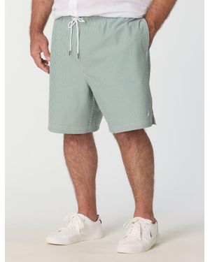 Nautica Big & Tall Seersucker Swim Trunks - Green