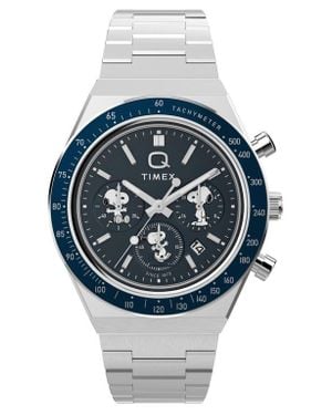 Timex X Peanuts Q Chronograph Bracelet Watch, 40Mm - Gray