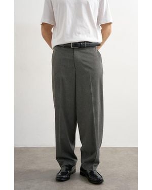TOPMAN Pinstripe Straight Leg Pants - Multicolor