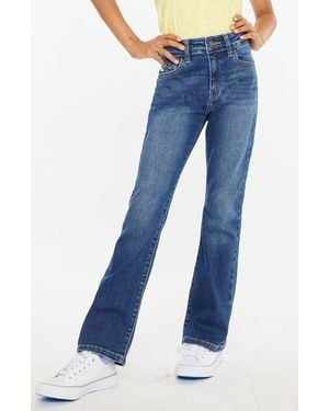 Kancan Elaine High Rise Bootcut Jeans - Blue