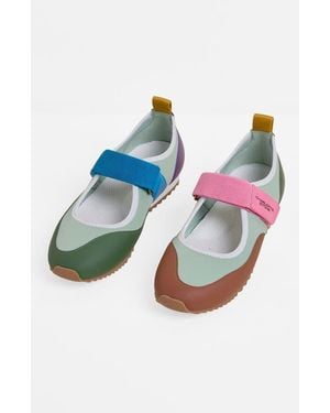 Charlotte Stone Mable Mismatched Ballet Sneaker - Blue