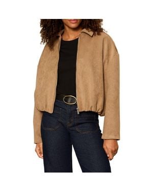 Sanctuary Takeoff Faux Suede Jacket - Blue