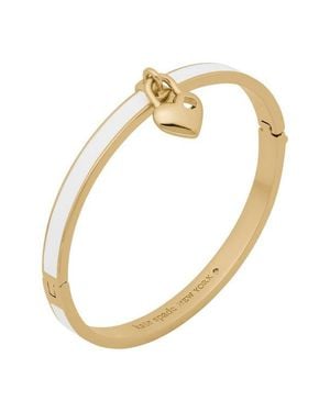 Kate Spade Heart And Spade Enamel Charm Bracelet - Metallic