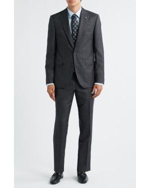 Jack Victor Esprit Mélange Wool Suit - Black