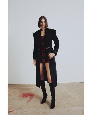 Pcfg Pure Cotton Your *Itch Plaid Mini Dress - Black