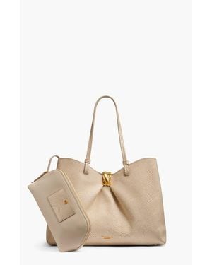 Donna Karan Cambric Snake Tote - Natural