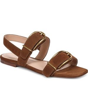 Veronica Beard Maglio-2 Genuine Calf Hair Sandal - Brown