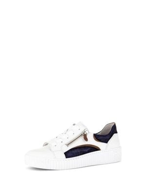 Gabor 83.330 Zip Platform Sneaker - White
