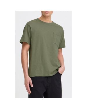 Solid Durant Solid Cotton Pocket T-Shirt - Green