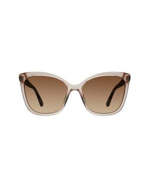 Stuart Weitzman 56Mm Gradient Butterfly Sunglasses - Brown