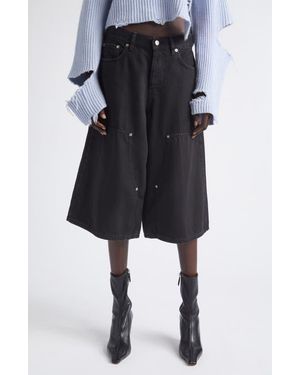 Haikure Legacy Denim Bermuda Shorts - Black