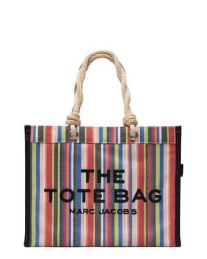 Marc Jacobs The Stripe Mesh Large Tote Bag - Red