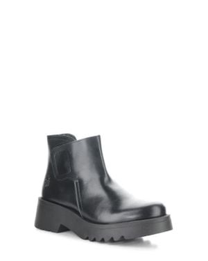 Fly London Mufe Platform Wedge Bootie - Gray