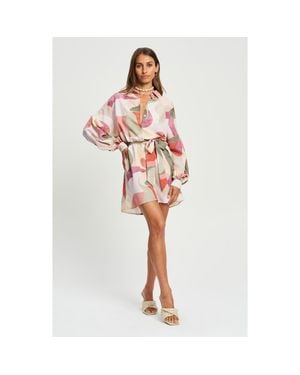 ST MRLO Bligh Shirt Dress - White