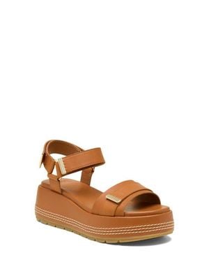Sorel Sunpeak Ankle Strap Platform Sandal - Brown