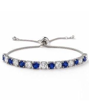 Donatello Gian Created Adjustable Tennis Bracelet - Blue