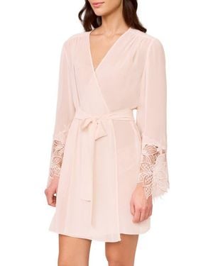 Rya Collection Delight Lace Cover-Up Robe - Pink