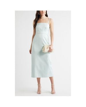 Chelsea28 Column Cocktail Dress - Blue