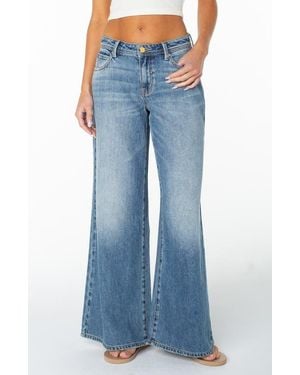 Roxy Refuge Retro Wide Leg Jeans - Blue