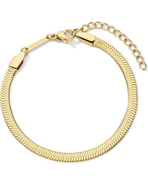 D.Louise Essentials Herringbone Bracelet - Metallic
