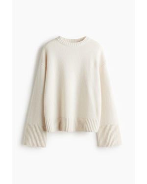 H&M Cashmere-Blend Sweater - White