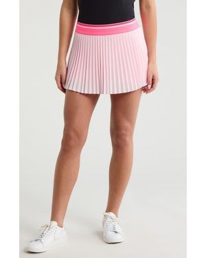 G/FORE Micropleat High Rise Stretch Woven Golf Skort - Pink