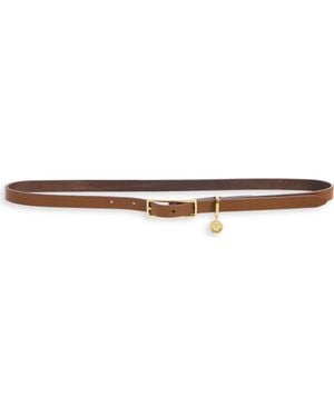 Rag & Bone Baby Rounded Rebound Leather Belt - Brown