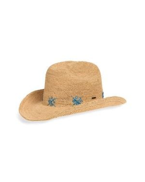 Brixton Odessa Packable Straw Cowboy Hat - Natural