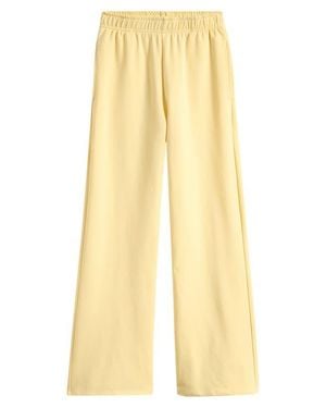 Tenly Kids' Wide Leg French Terry Pants - Yellow