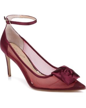 Badgley Mischka Beckett Ankle Strap Pump - Red