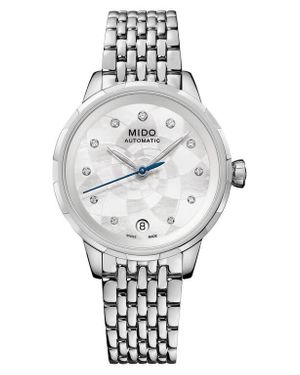 MIDO Rainflower Diamond Automatic Bracelet Watch, 34Mm - Gray