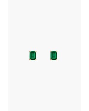 AUrate New York Gemstone Solitaire Stud Earrings - Blue