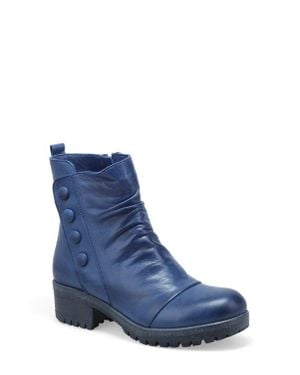 Miz Mooz Dallis Block Heel Bootie - Blue