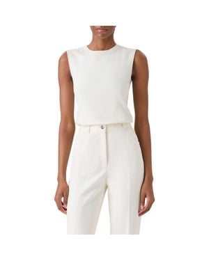 Akris Sleeveless Silk Sweater - Purple