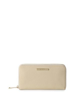 Brahmin Suri Leather Zip Wallet - Natural
