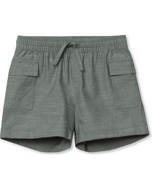 Lands' End Girls Utility Cargo Shorts - Gray