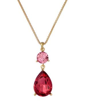 Ted Baker Tearsa Crystal Teardrop Pendant Necklace - Red
