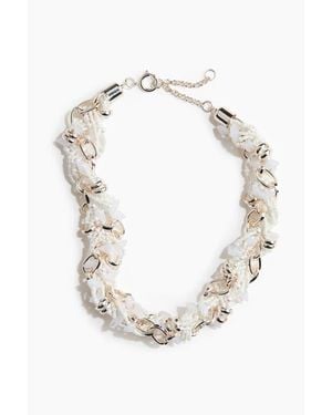 H&M Chunky Beaded Necklace - White