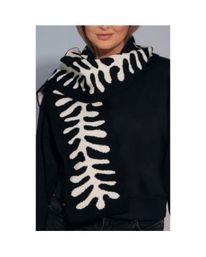 INGMARSON Organic Shape Wool & Cashmere Scarf - Black