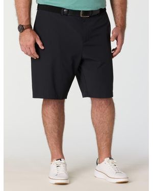 Callaway Apparel Big & Tall Premium Flat-Front Golf Shorts - Black