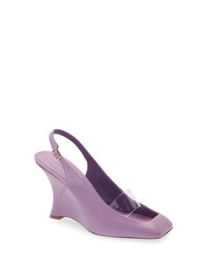 Jeffrey Campbell Nebulis Slingback Wedge Pump - Purple