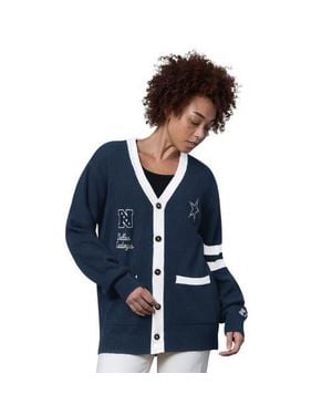 Starter Dallas Cowboys Back Shot Button-Up Cardigan - Blue