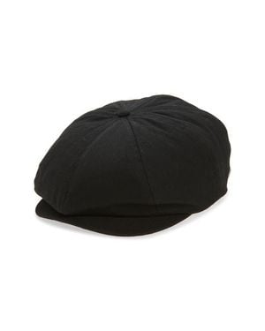 Brixton Beekman Herringbone Driving Cap - Black