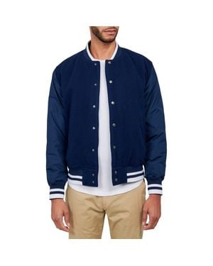 Con.struct Solid Varsity Jacket - Blue
