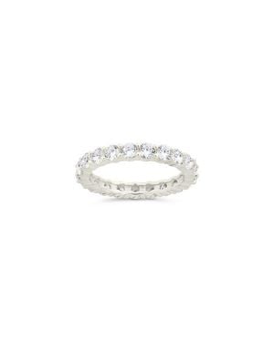 Sterling Forever Gracie Cubic Zirconia Eternity Ring - White