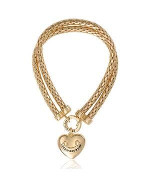 Juicy Couture Layered Heart Bracelet - Metallic