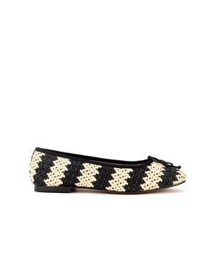 Menina Step Luna Luxury Ballet Flat - Black