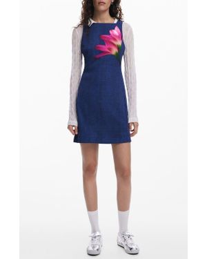 Desigual Sleeveless Minidress - Blue