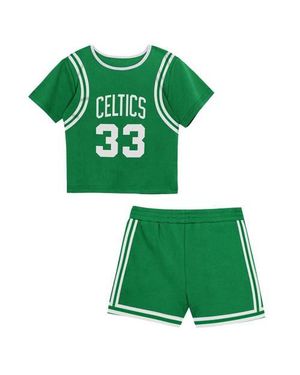 Mitchell & Ness Toddler Larry Bird Boston Celtics 2-Piece Play By Place T-Shirt & Shorts Set - Green