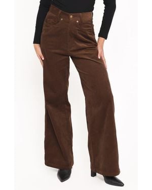 Petal & Pup Jacob Corduroy Boyfriend Jeans - Brown